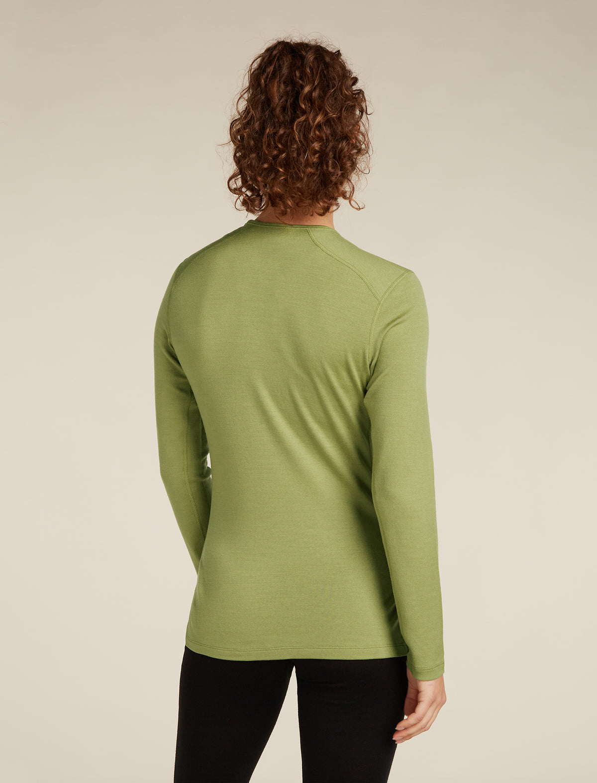 Women’s Merino 260 Tech Long Sleeve Crew Thermal Top Olive - 2