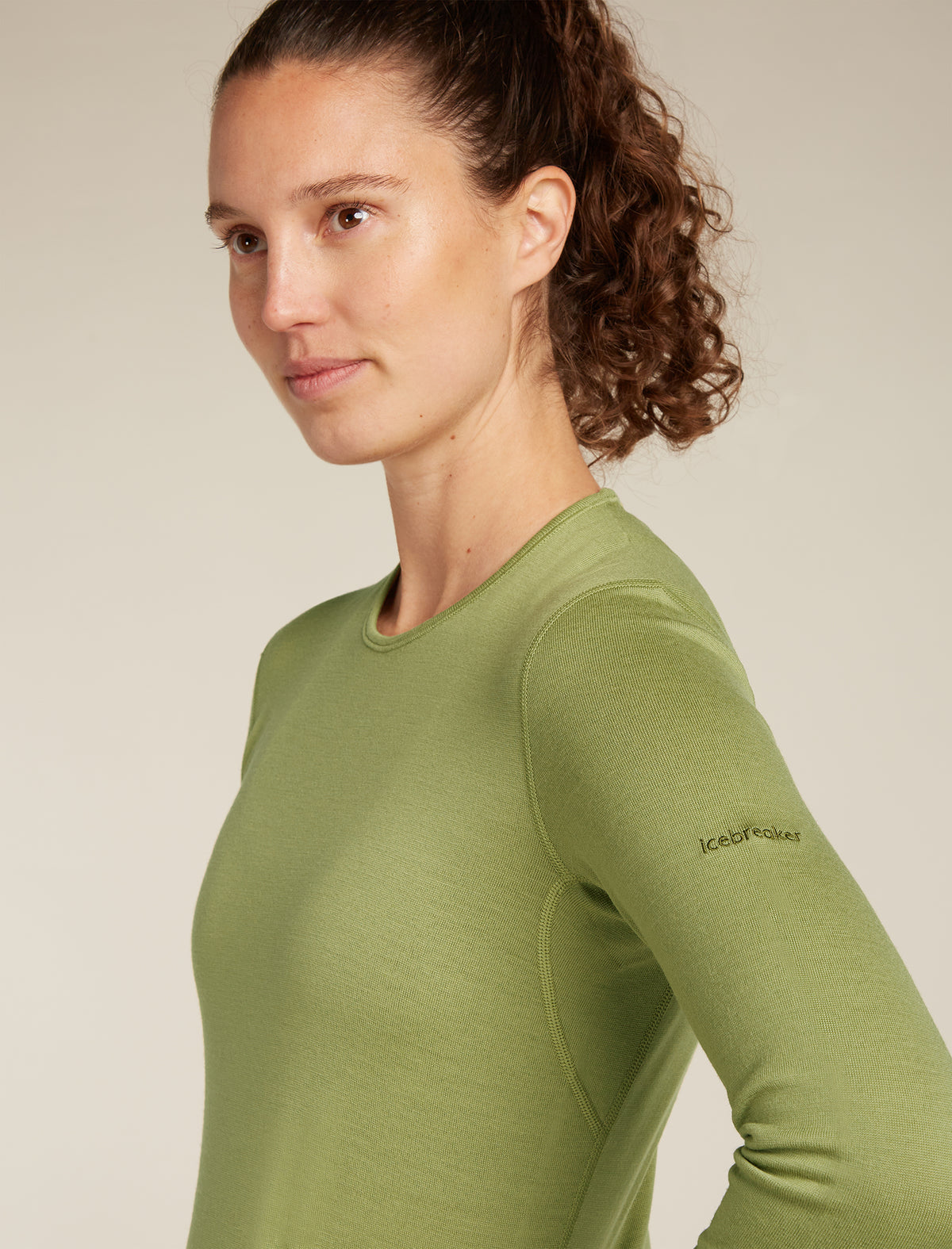 Women’s Merino 260 Tech Long Sleeve Crew Thermal Top Olive - 5
