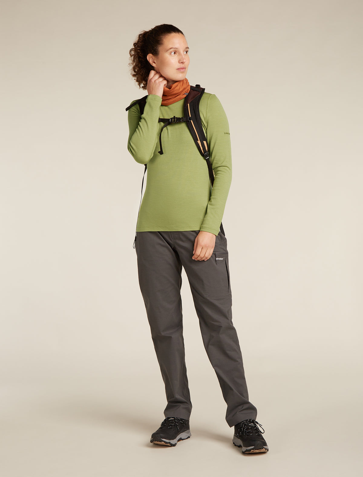 Women’s Merino 260 Tech Long Sleeve Crew Thermal Top Olive - 4