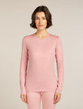 Women’s Merino 260 Tech Long Sleeve Crew Thermal Top Blush - 1