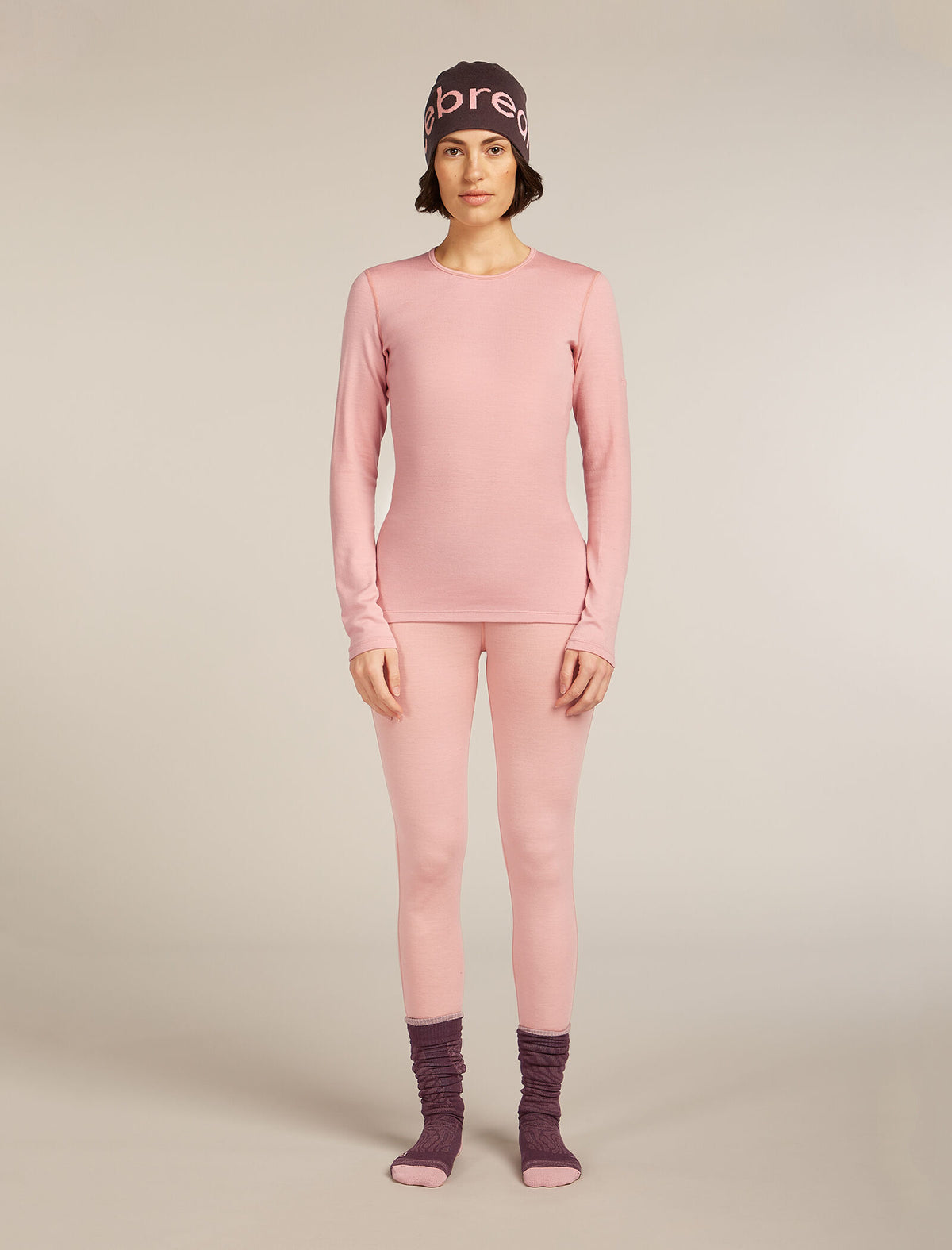 Women’s Merino 260 Tech Long Sleeve Crew Thermal Top Blush - 6