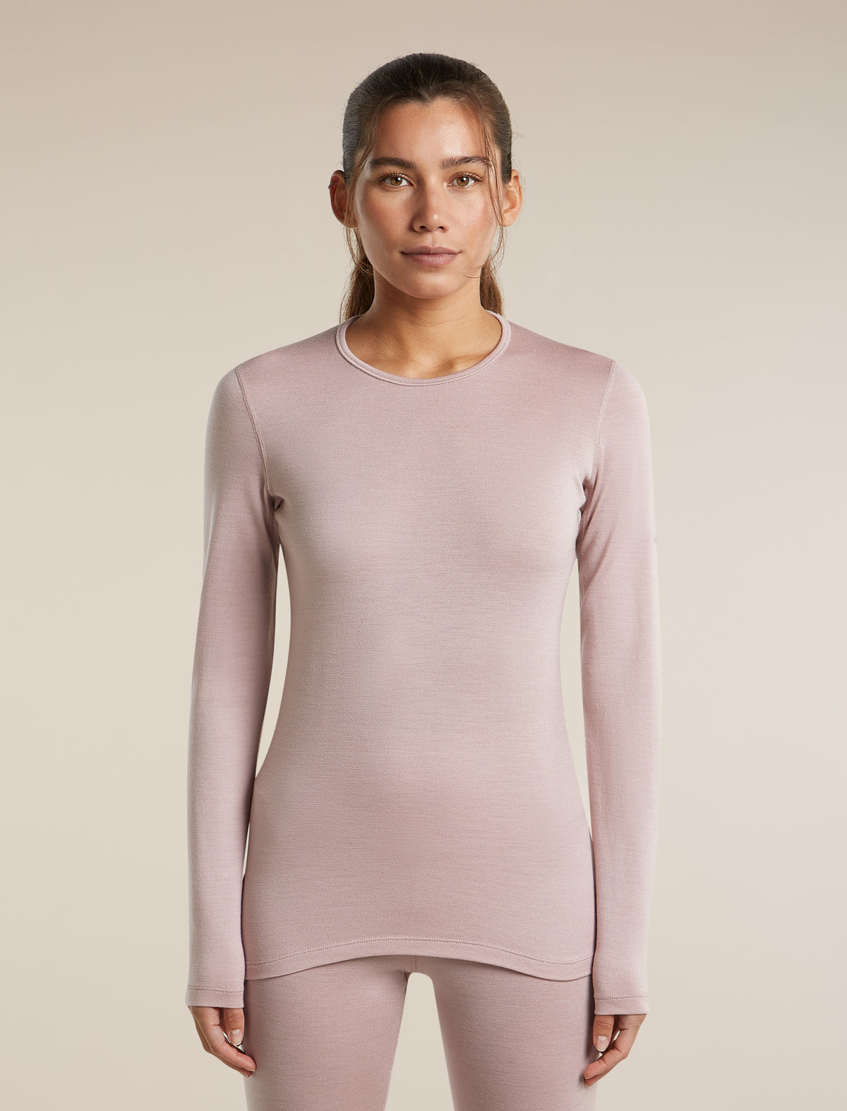 Women's Merino 260 Oasis Long Sleeve Crewe Pink Quartz - 1