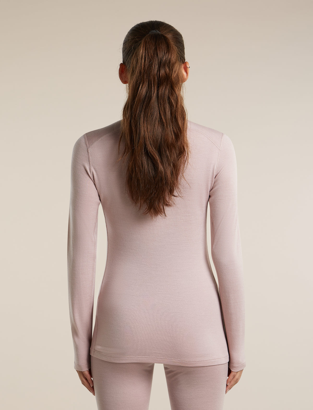 Women's Merino 260 Oasis Long Sleeve Crewe Pink Quartz - 2