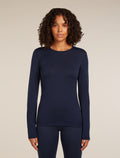 Women’s Merino 260 Tech Long Sleeve Crew Thermal Top Glacier - 1