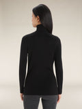 Women’s Merino 260 Tech Long Sleeve Half Zip Thermal Top Black - 2