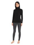 Women’s Merino 260 Tech Long Sleeve Half Zip Thermal Top Black - 3