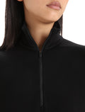 Women’s Merino 260 Tech Long Sleeve Half Zip Thermal Top Black - 4