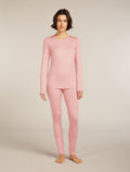 Women’s Merino 260 Tech Thermal Leggings Blush - 3