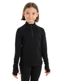 Merino 260 Tech Long Sleeve Half Zip Thermal Top Black - 1
