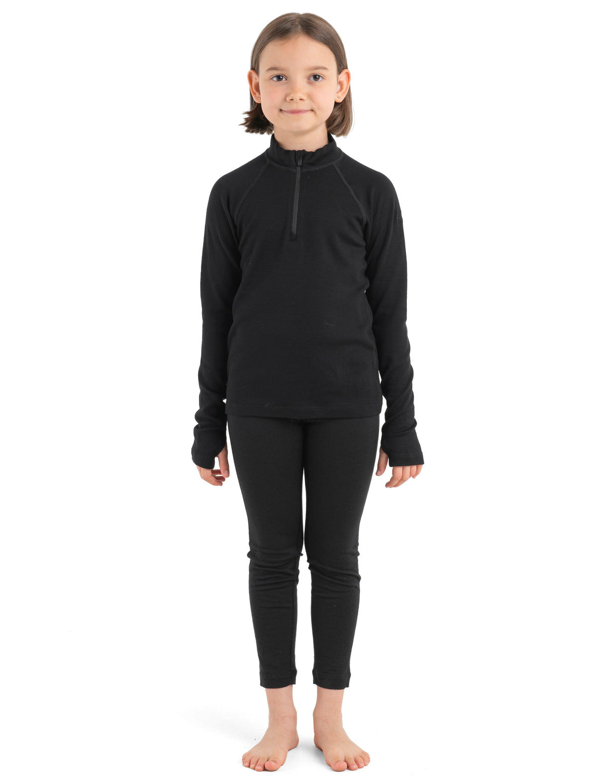 Merino 260 Tech Long Sleeve Half Zip Thermal Top Black - 2