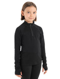 Merino 260 Tech Long Sleeve Half Zip Thermal Top Black - 3