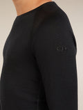 Merino 200 Oasis Long Sleeve Crew Thermal Top Black - 9
