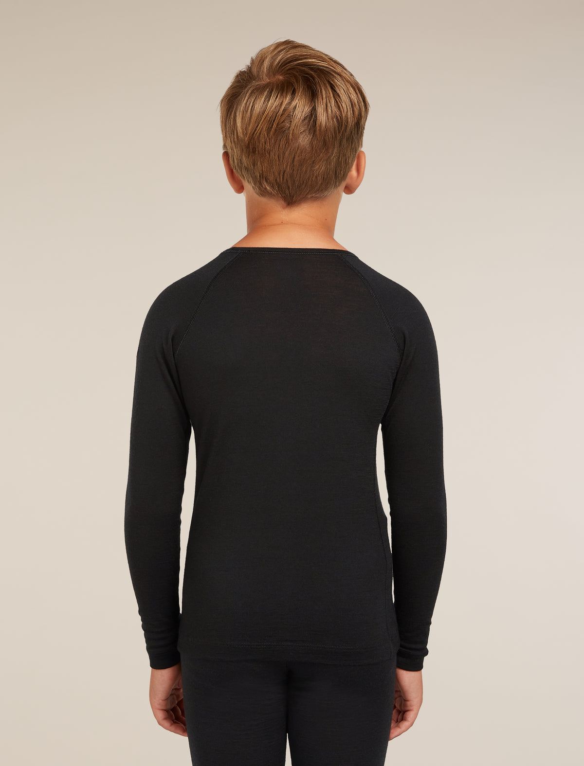 Merino 200 Oasis Long Sleeve Crew Thermal Top Black - 4