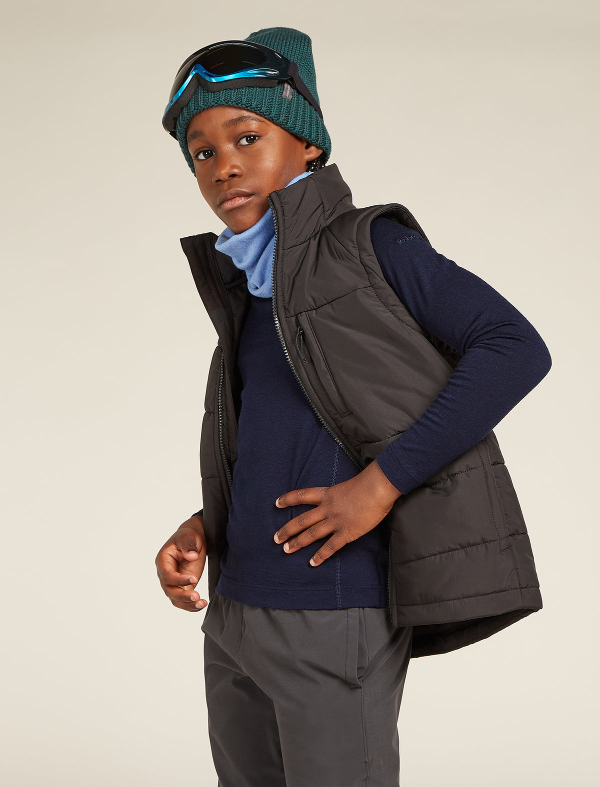 Merino 200 Oasis Long Sleeve Crew Thermal Top Glacier - 9