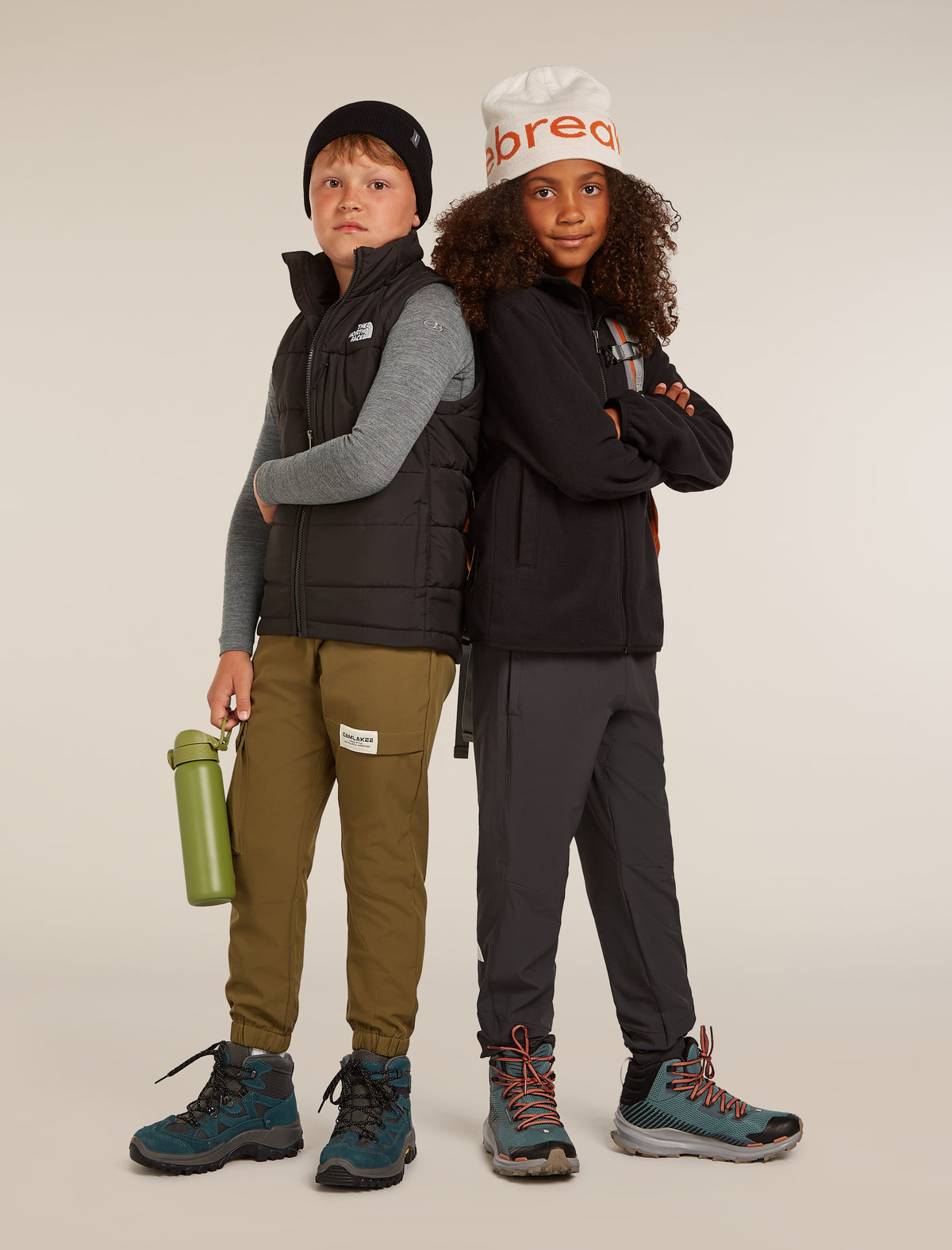 Kids’ Merino 200 Oasis Thermal Leggings Gritstone - 9