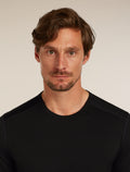 Men’s Merino 200 Oasis Short Sleeve Crew Thermal Top Black - 7