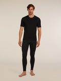 Men’s Merino 200 Oasis Short Sleeve Crew Thermal Top Black - 3