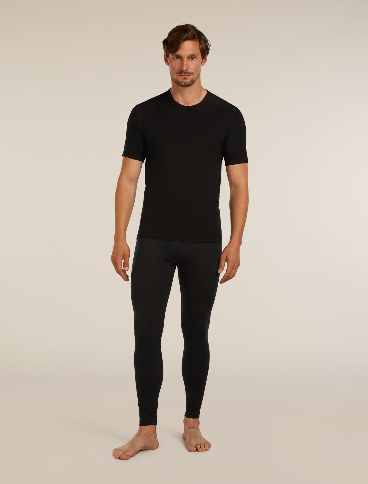 Men’s Merino 200 Oasis Short Sleeve Crew Thermal Top Black - 3