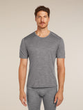 Men’s Merino 200 Oasis Short Sleeve Crew Thermal Top Gritstone Heather - 1