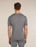 Men’s Merino 200 Oasis Short Sleeve Crew Thermal Top Gritstone Heather - 3