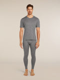 Men’s Merino 200 Oasis Short Sleeve Crew Thermal Top Gritstone Heather - 4