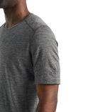 Men’s Merino 200 Oasis Short Sleeve Crew Thermal Top Gritstone Heather - 7