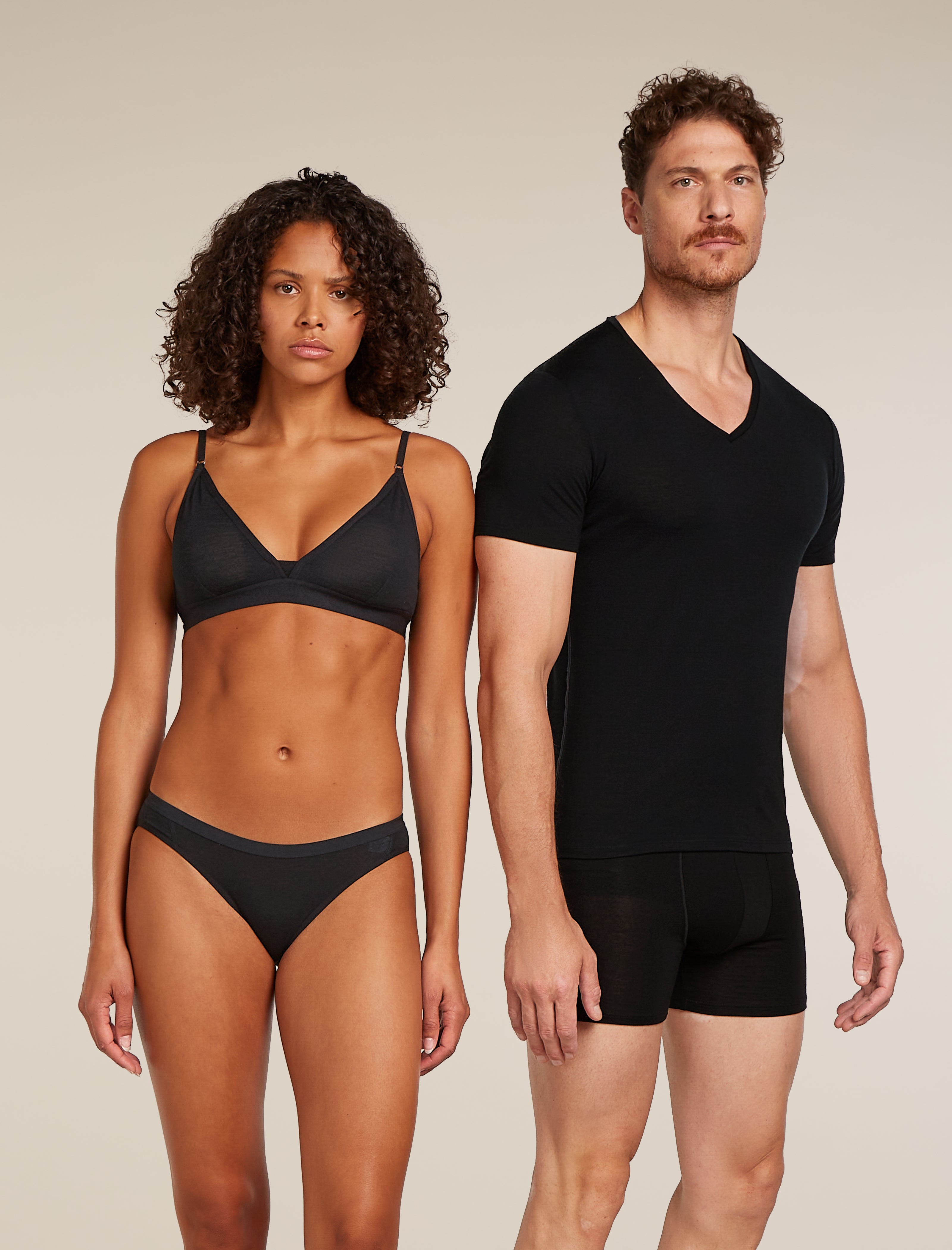 icebreaker Merino 150 Siren Bra ブラック Women's Merino 150 Siren Bra