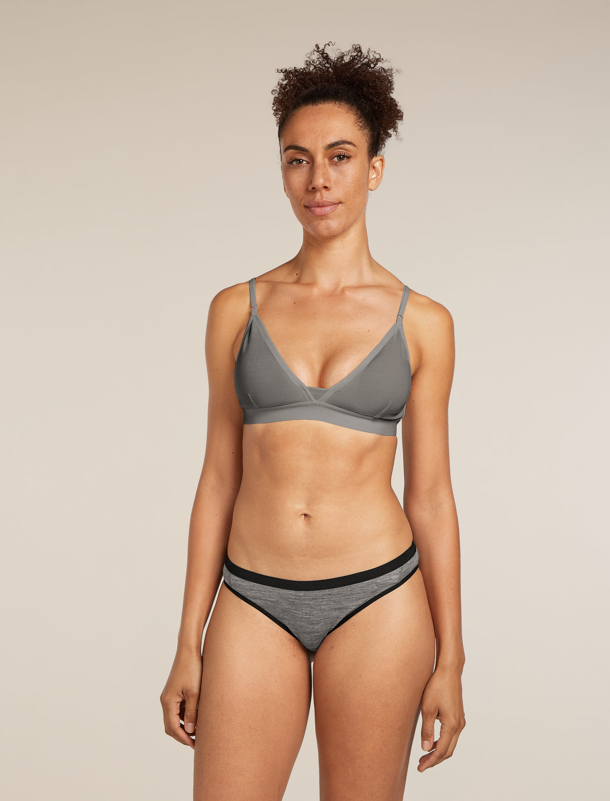 Women’s Merino 150 Siren Bra Gritstone Heather - 1