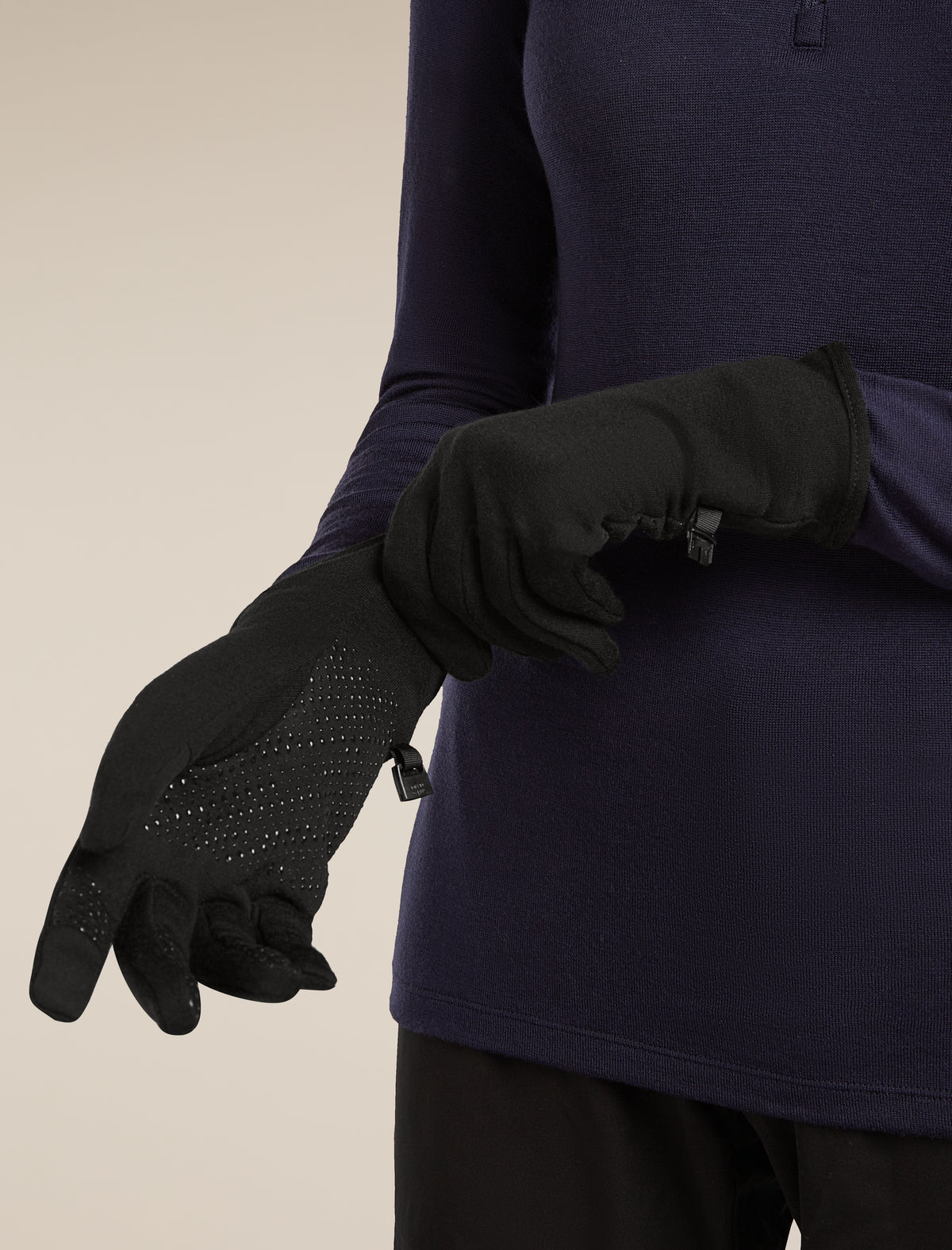 Unisex Merino 260 Quantum Gloves Black - 8