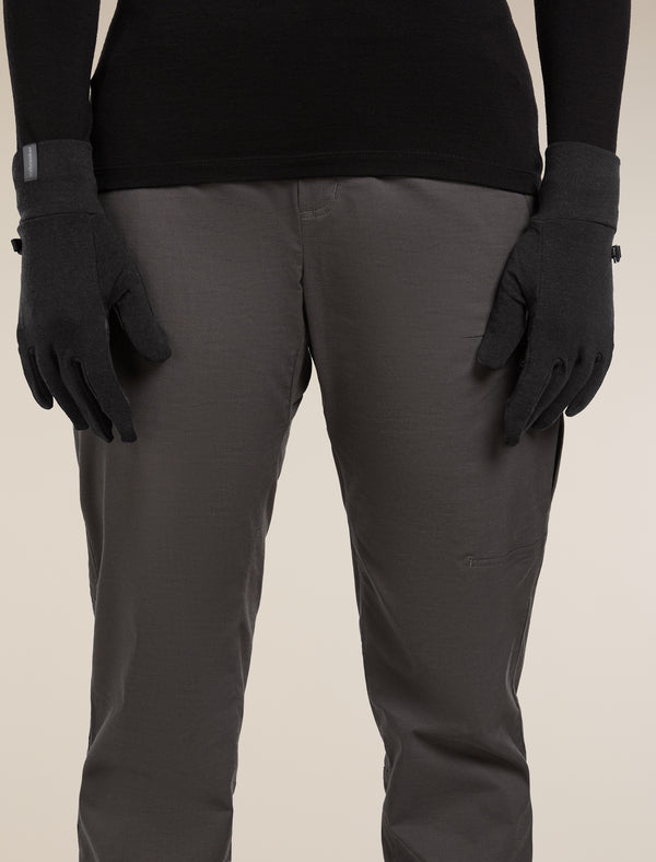 Guanti Icebreaker Sierra Unisex – Lana Merino, Palmo In Finta Pelle Scamosciata, Touch Screen, Caldi E Funzionali - 5