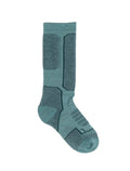 Kids’ Merino Ski+ Medium Over the Calf Socks Cloud Ray/Fathom Green - 1