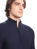 Men’s Waypoint Long Sleeve Half Zip Sweater Midnight Navy - 5