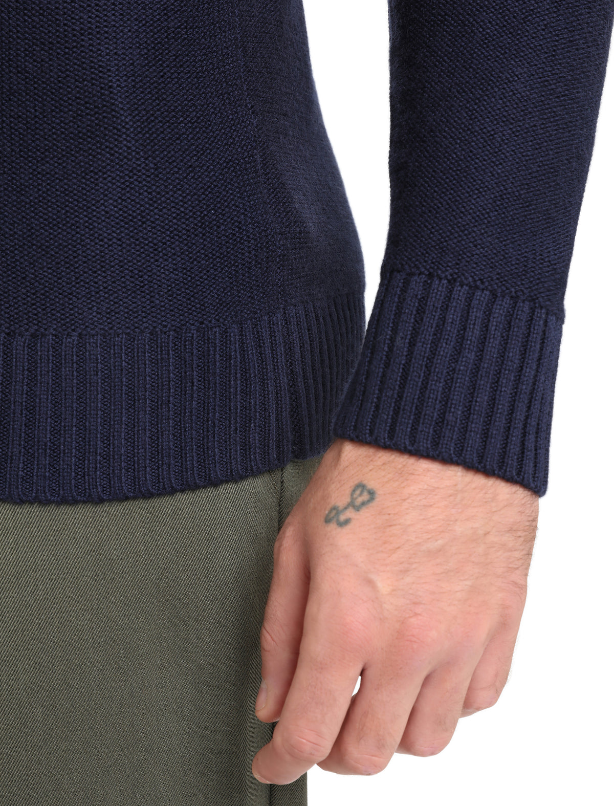 Men’s Waypoint Long Sleeve Half Zip Sweater Midnight Navy - 5
