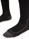 Women’s Merino Hike+ Medium Crew Socks Black/Monsoon - 3