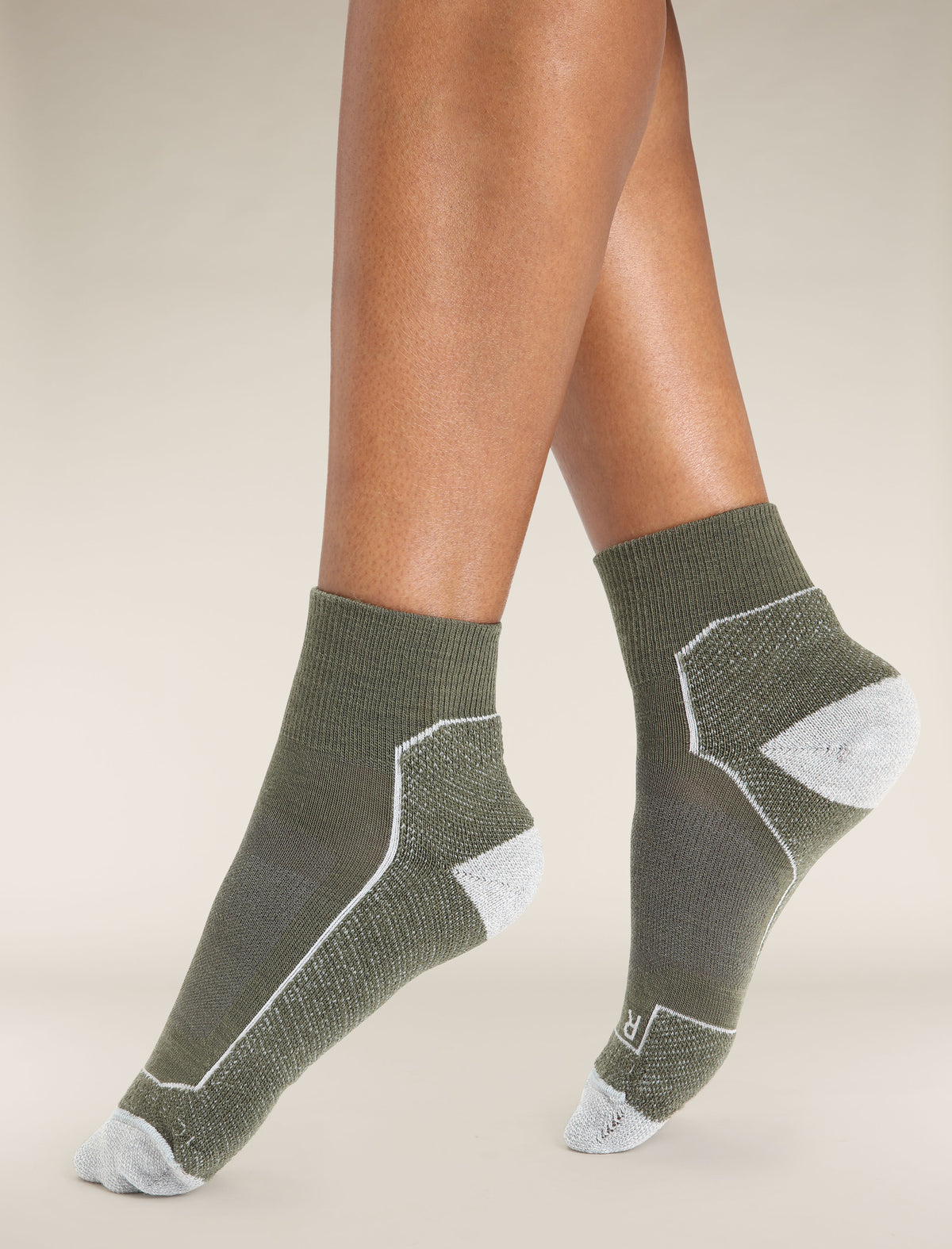 Women’s Merino Hike+ Light Mini Socks Loden/Blizzard Heather - 2