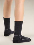 Women’s Merino Hike+ Heavy Crew Socks Metro Heather - 2