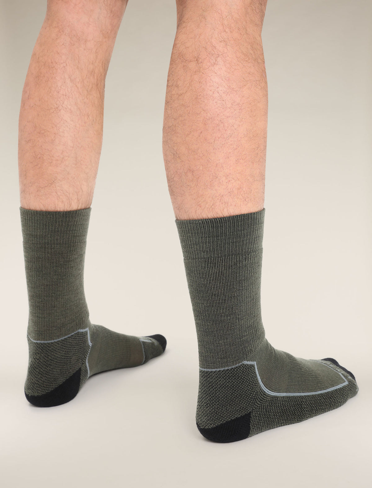 Men’s Merino Hike+ Medium Crew Socks Loden/Black - 2