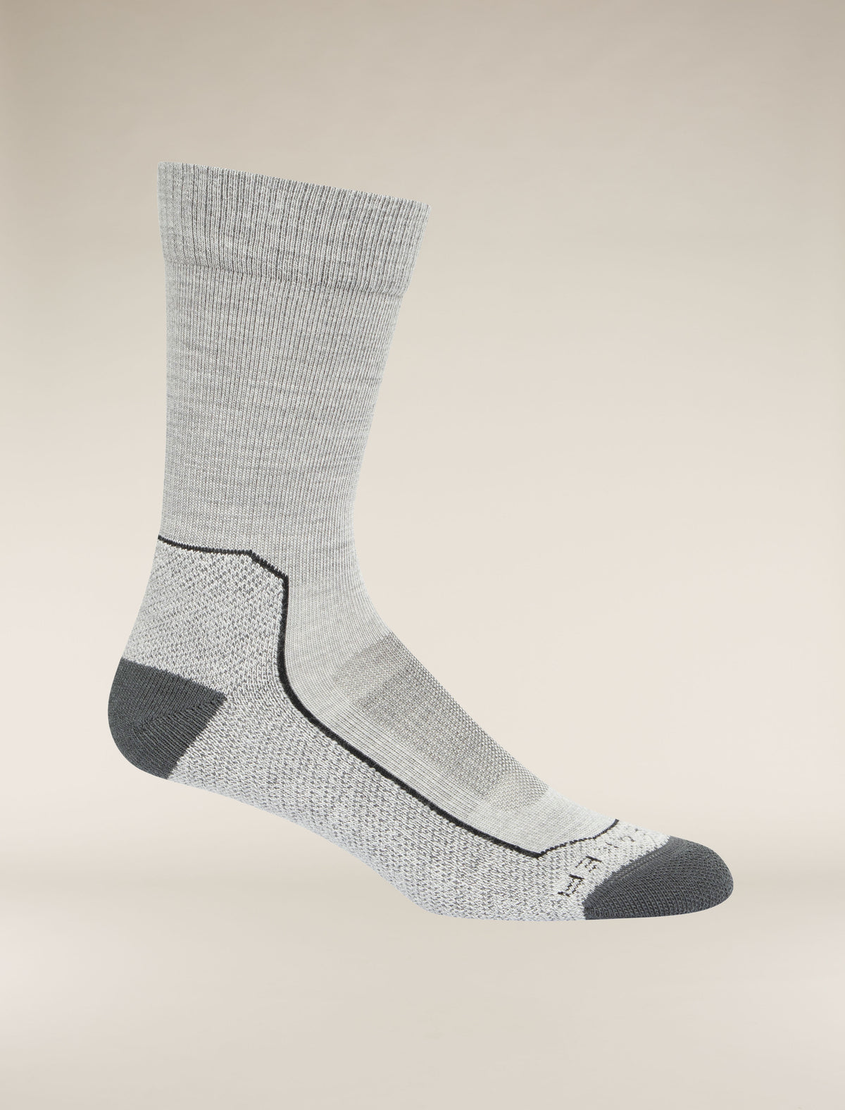 Men’s Merino Hike+ Light Crew Socks Blizzard Heather - 1