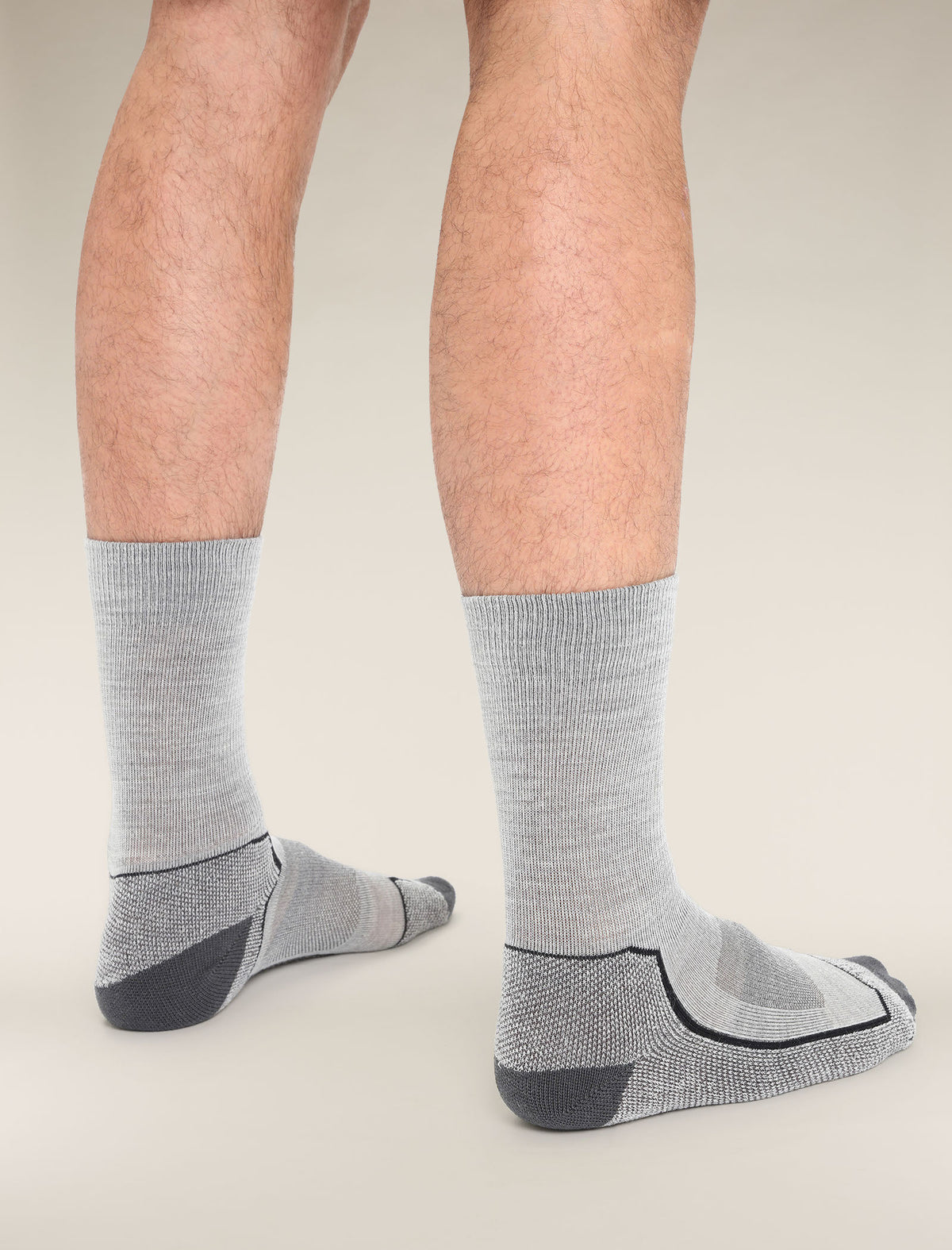 Men’s Merino Hike+ Light Crew Socks Blizzard Heather - 2