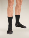 Men’s Merino Hike+ Light Crew Socks Black/Mink - 2