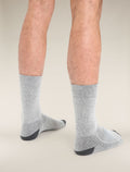 Men’s Merino Hike+ Heavy Crew Socks Blizzard Heather/Snow - 2