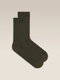 Men's Merino Lifestyle Fine Gauge Crew Socks Dark Loden - 1