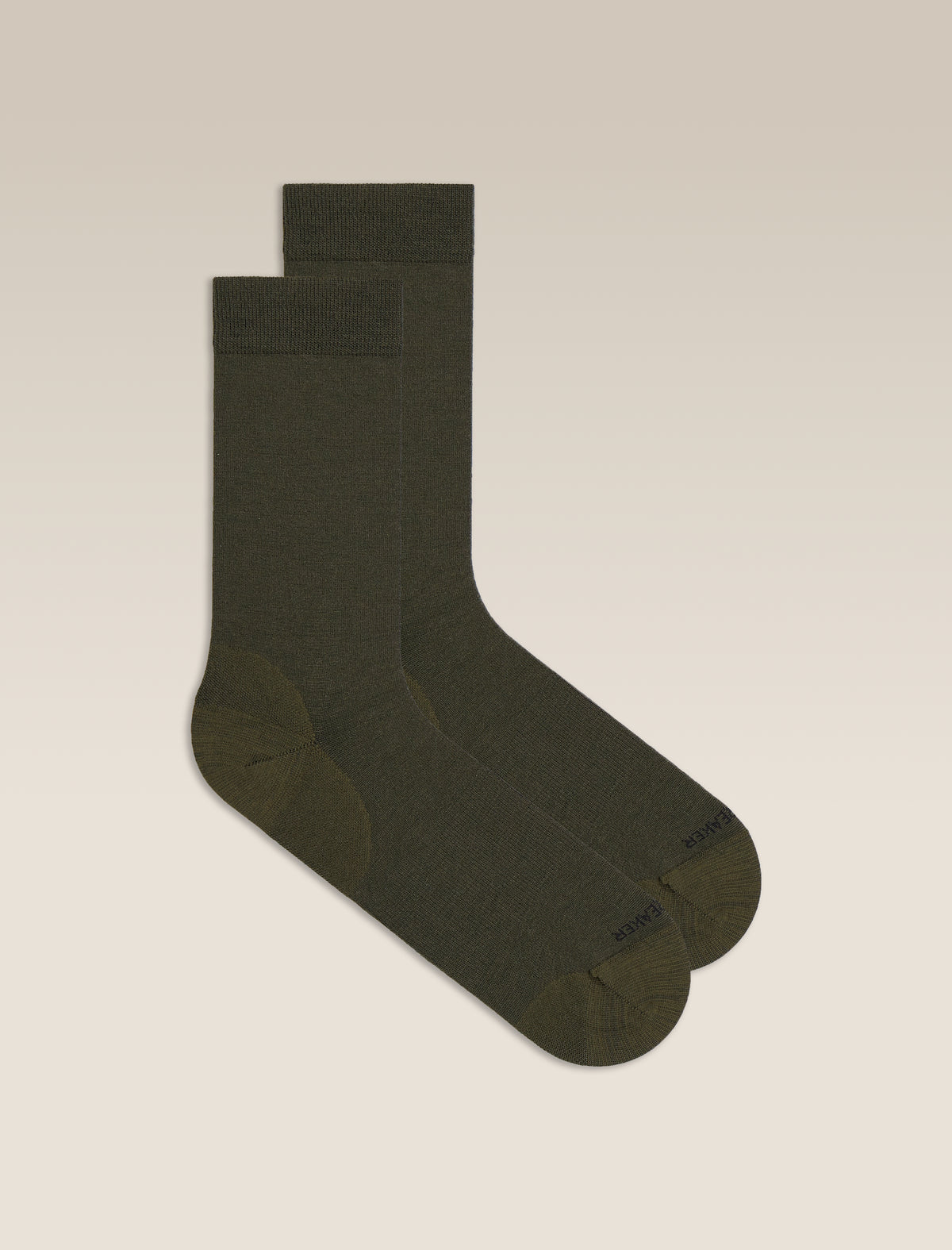 Men's Merino Lifestyle Fine Gauge Crew Socks Dark Loden - 1