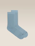 Men’s Merino Lifestyle Fine Gauge Crew Flint blue - 1
