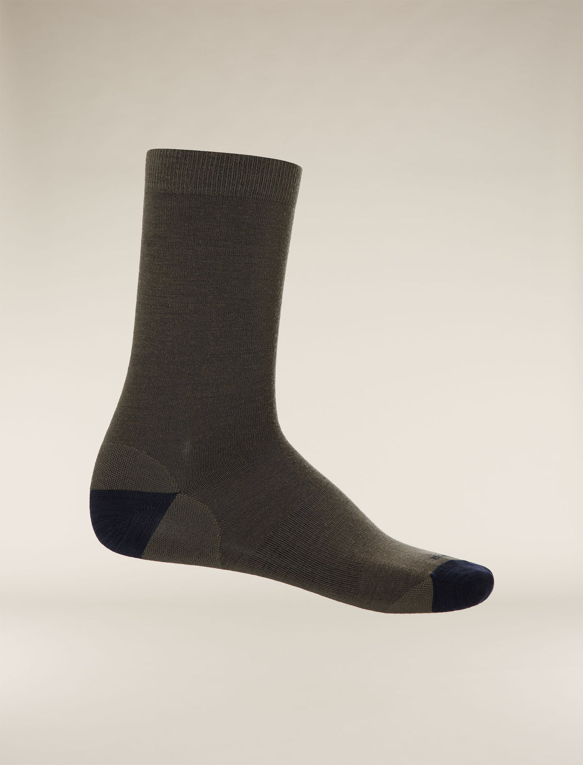 Men’s Merino Lifestyle Fine Gauge Crew Socks Loden/Midnight navy - 1