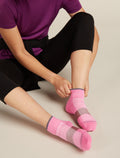 Women’s Merino Multisport Light Mini Socks Pop/obsidian/carob - 2