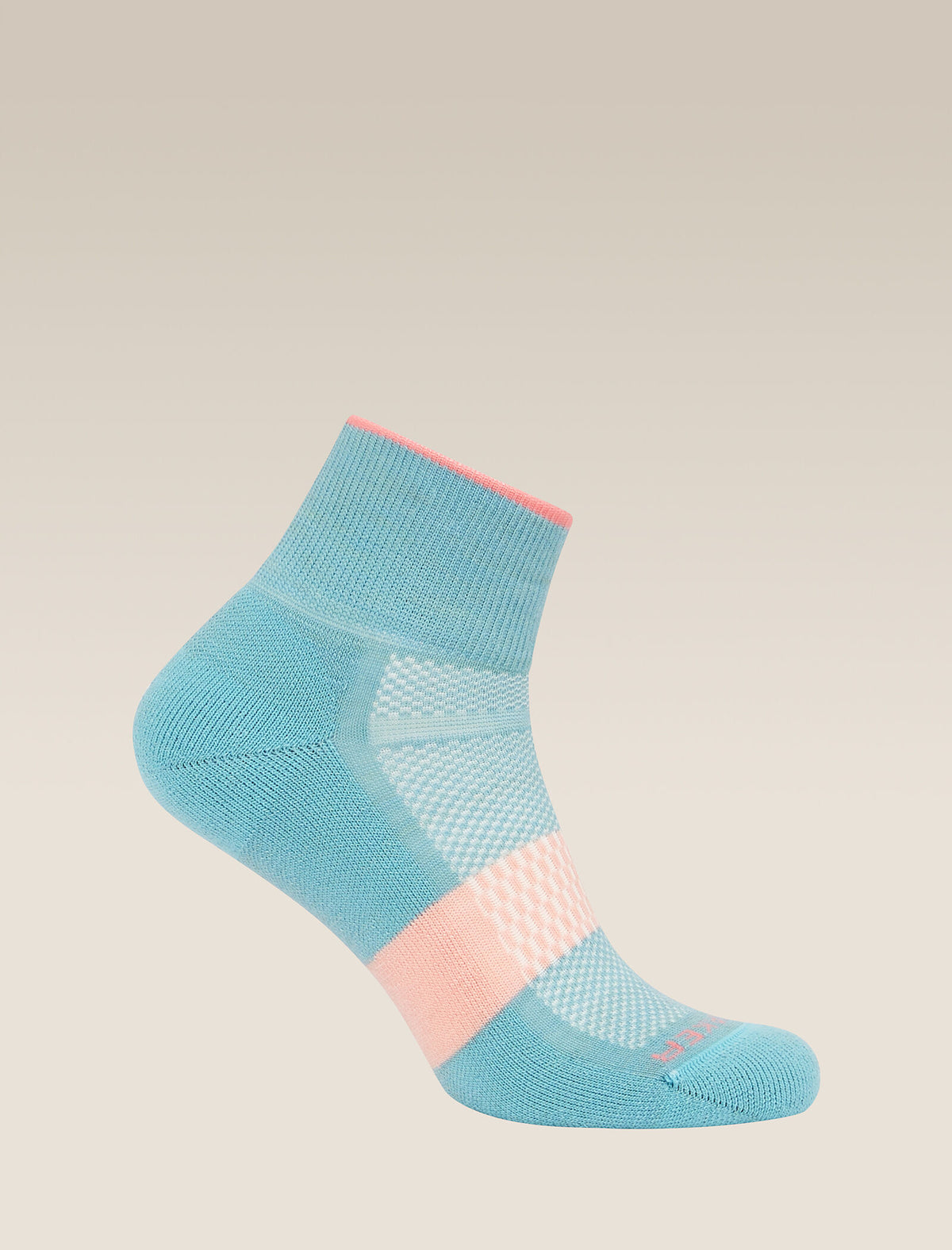 Women’s Merino Multisport Light Mini Socks Hydro/Acid Pink/Blush - 4