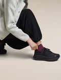 Women's Merino Multisport Light Mini Socks Dark Berry/Midnight Navy/Grey Plum - 4