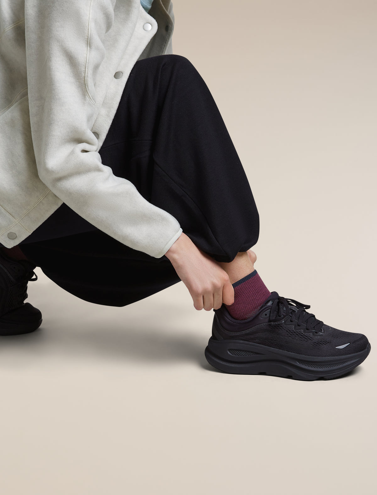 Women's Merino Multisport Light Mini Socks Dark Berry/Midnight Navy/Grey Plum - 4