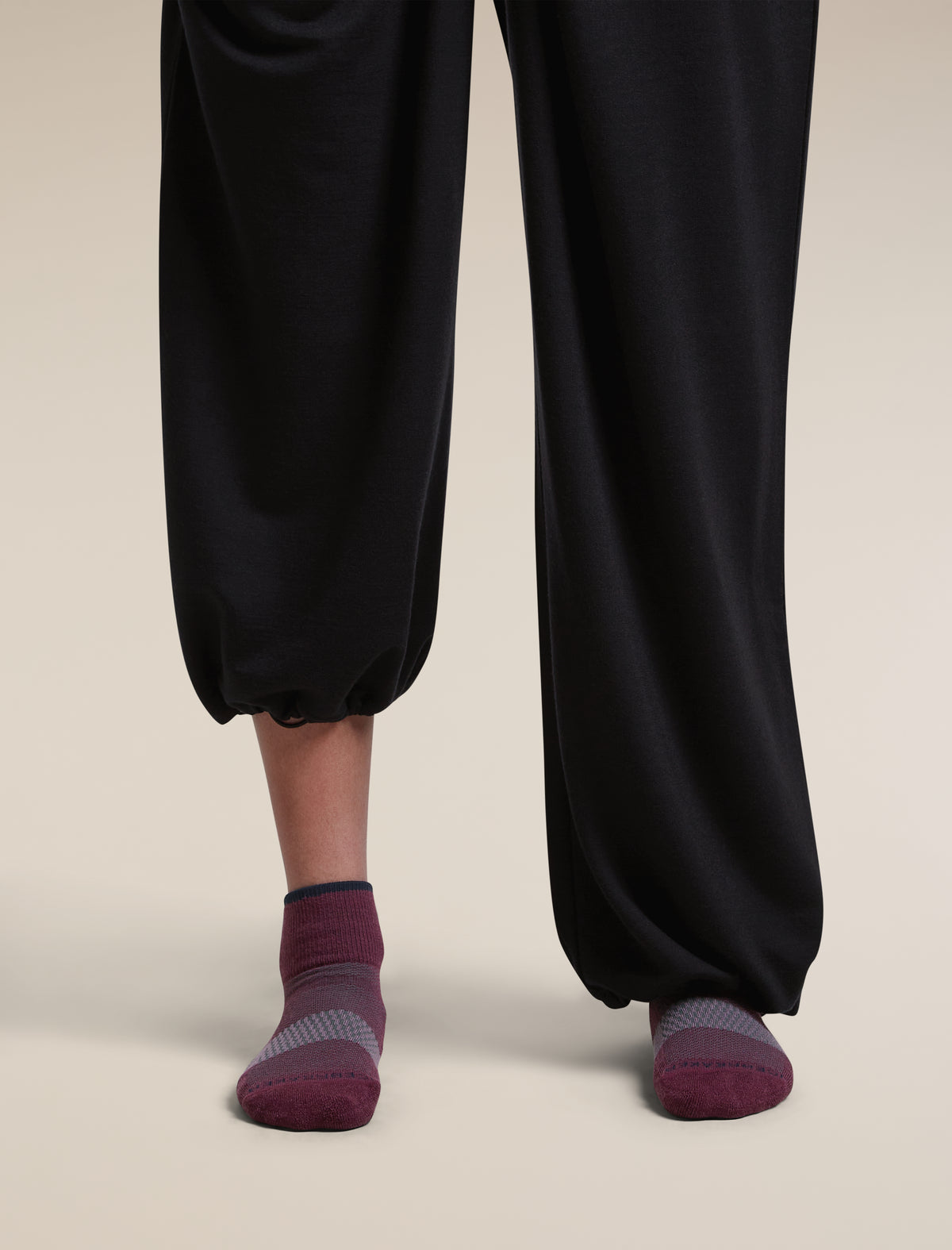 Women's Merino Multisport Light Mini Socks Dark Berry/Midnight Navy/Grey Plum - 2